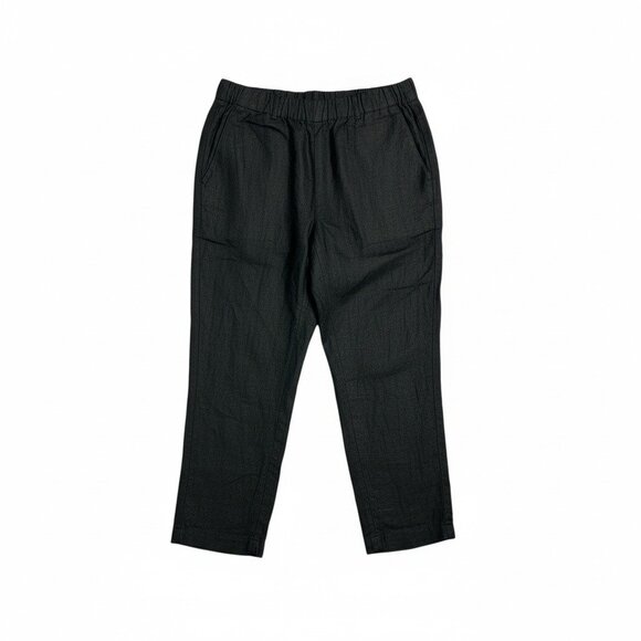 Quince 100% European Linen Pull On Pants Black Small Boho Resort Wear Summer - Picture 2 of 15